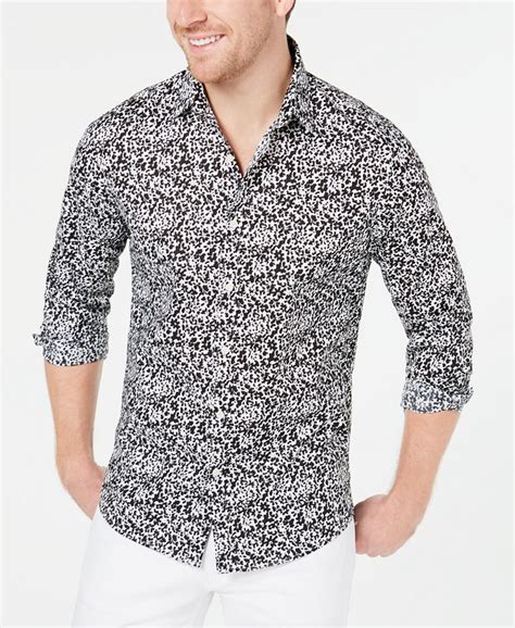 cheap michael kors shirts|michael kors men's stretch shirt.